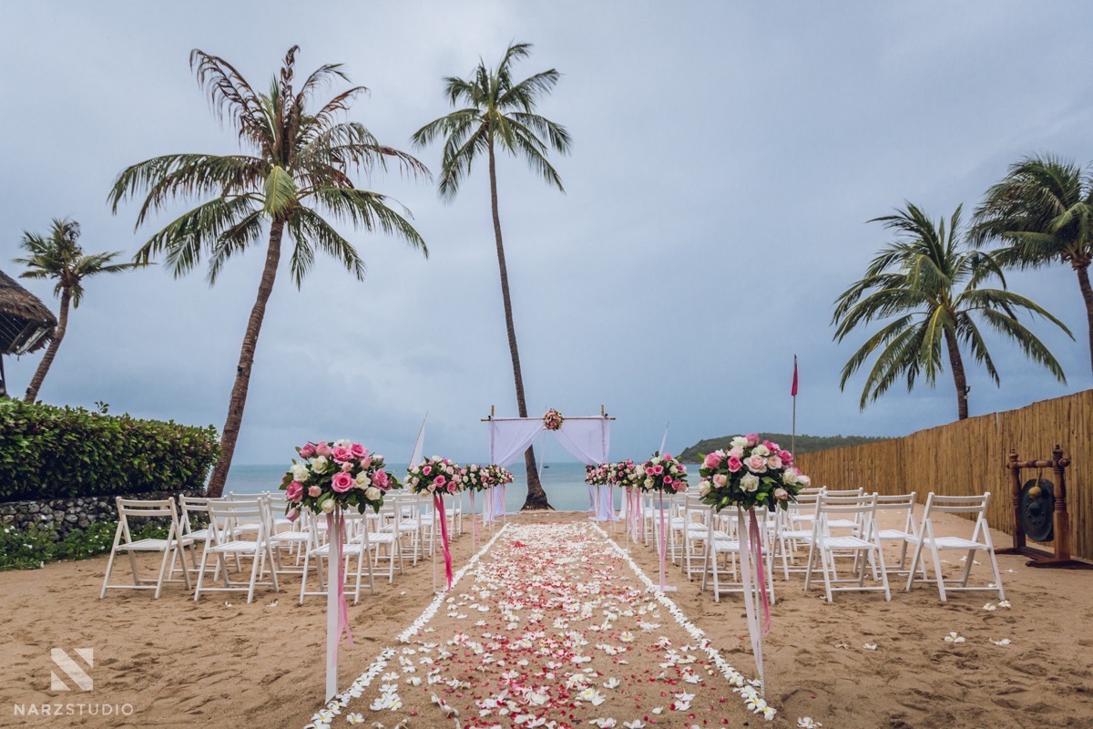 Koh samui beach wedding photographer
