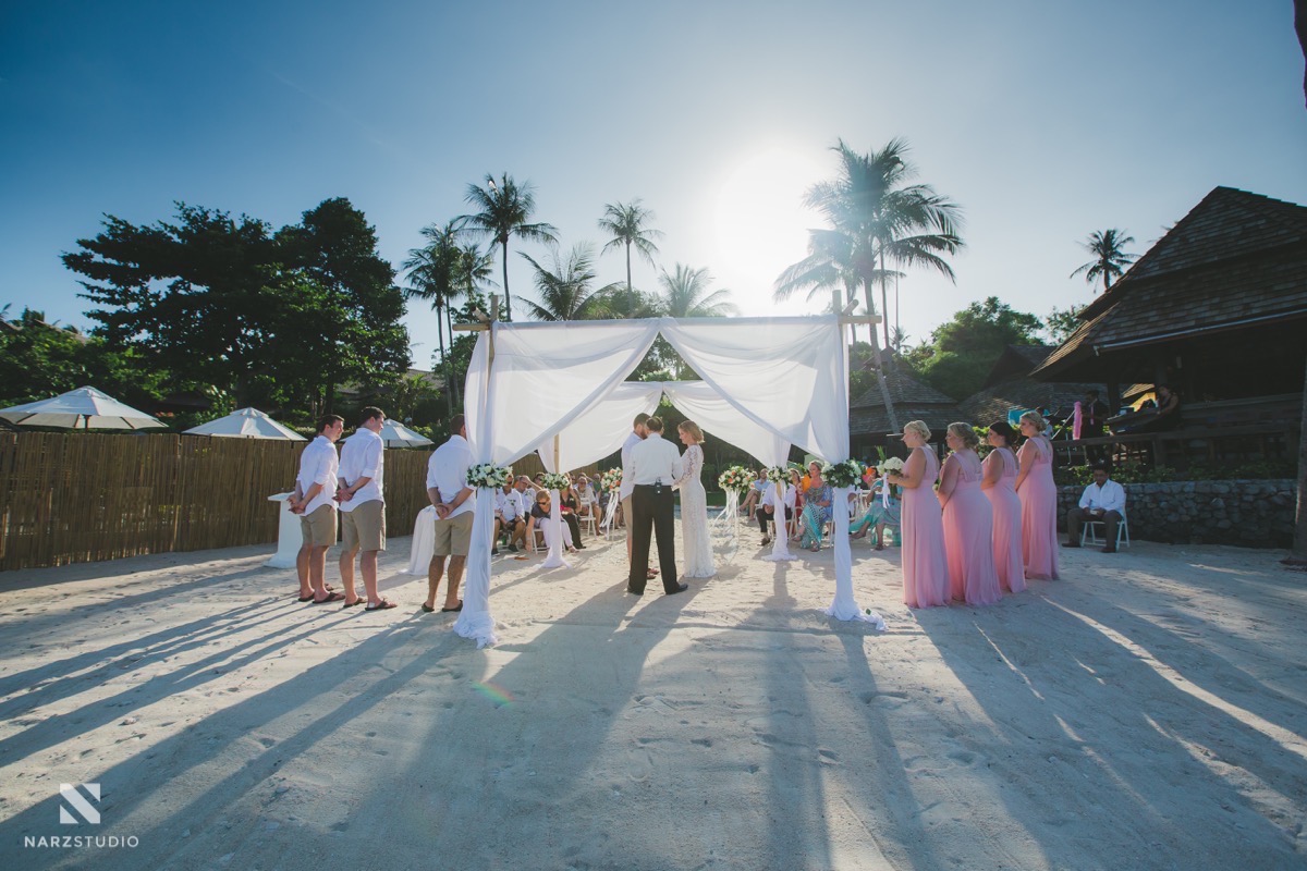 Hollie & Mick Koh Samui Wedding Photograper at Nora resort