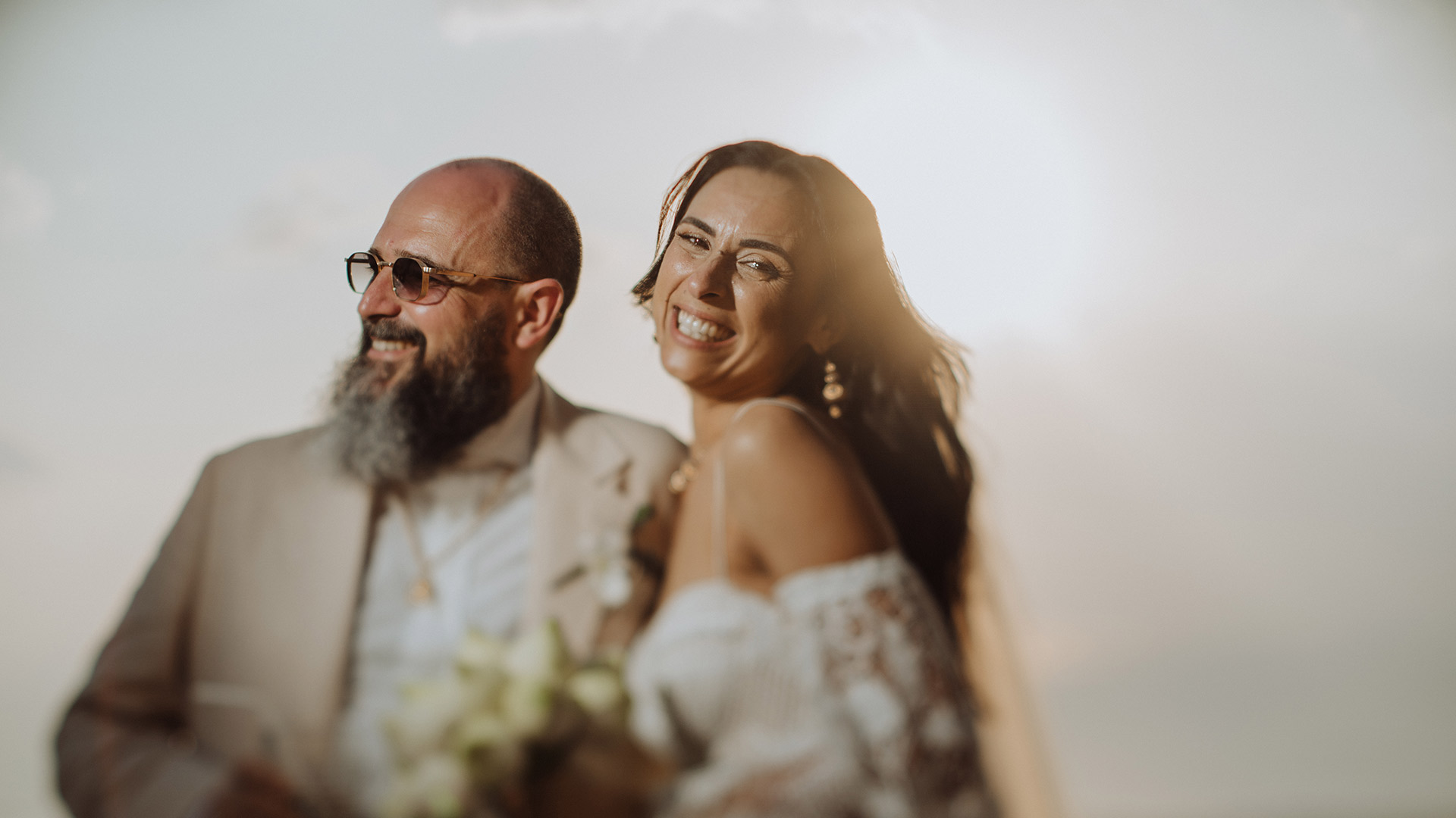 Cinematic wedding film moment captured at Bangkok luxury hotel by Narz Studio Thailand