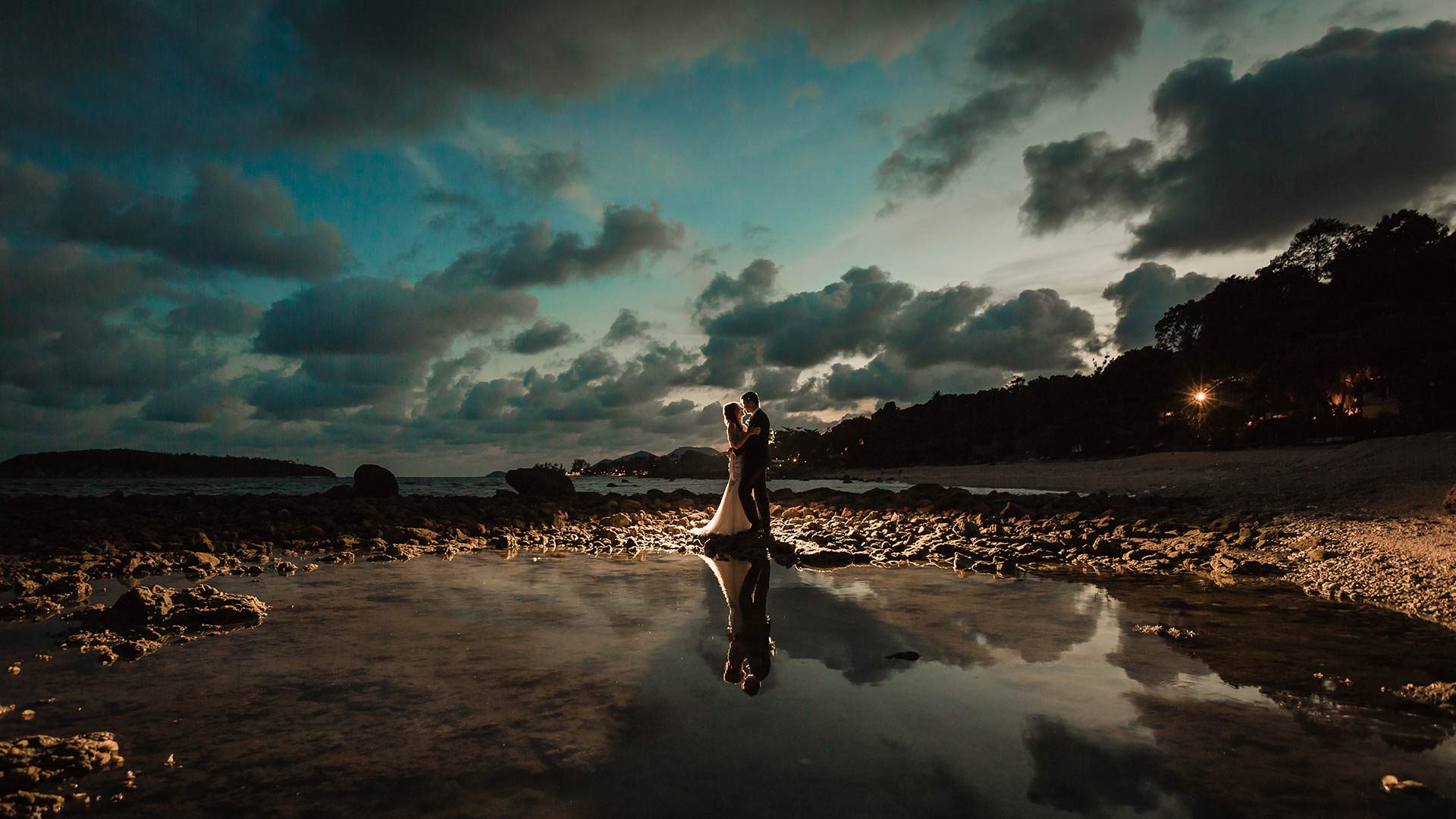 Luxury beach wedding ceremony in Phuket photographed by Narz Studio Thailand